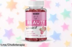 Gominolas Weider Beauty Gummies sin azúcar ni gluten: pack de 40 unidades a un precio irrepetible para lucir piel, uñas y pelo como nunca. ¡No te las puedes perder!