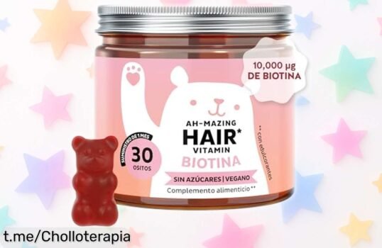Gominolas veganas Bears with Benefits: ¡30 unidades de pura fuerza para pelo, uñas y piel a un precio loco! No te lo pierdas, tu transformación empieza aquí.