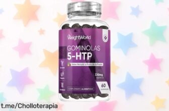 Gominolas veganas con 5HTP y melisa para dormir mejor a precio loco, ¡relájate de forma deliciosa y cuida tu mente ahora mismo!