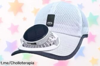Gorra con ventilador solar recargable que protege tu cara y cuello mientras te diviertes, ¡regalo a precio de escándalo que no puedes dejar escapar!