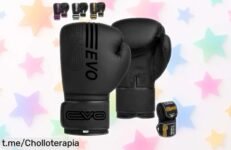 Guantes de boxeo EVO Fitness con espuma y gel a precio loco, protege tus manos mientras entrenas duro. ¡No te quedes sin ellos!