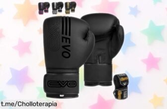 Guantes de boxeo EVO Fitness con espuma y gel a precio loco, protege tus manos mientras entrenas duro. ¡No te quedes sin ellos!
