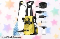 Hidrolimpiadora Espoma de 120 bar: La solución perfecta para dejar tu jardín y coche impecables sin esfuerzo. ¡Consíguela ya a un precio que es un auténtico chollo!