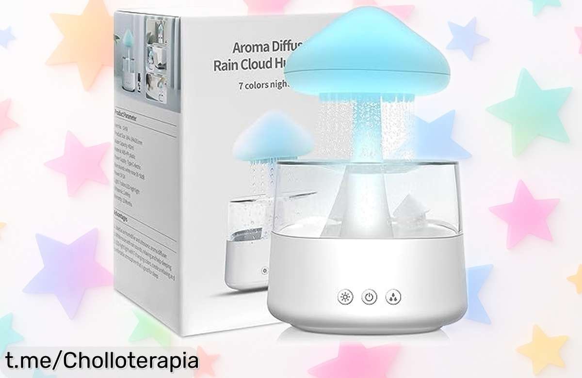 Humidificador y difusor de aromas con luces LED que transforma tu espacio en un hogar acogedor, ¡no te pierdas este ofertón para relajarte al máximo!