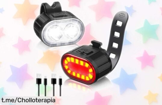 Ilumina tu camino con las luces Blendura, super chollo de 10 modos y carga rápida en solo una hora; ¡rodeate de seguridad y diversidad mientras pedaleas!