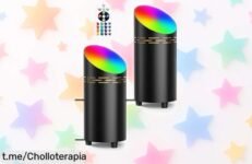 Ilumina tu hogar con las lámparas LED de suelo TSUN RGBW en pack de 2 y dale un toque espectacular a tus plantas, ¡es el precio loco que no puedes dejar escapar!
