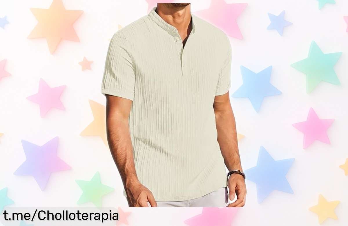 Impactante camisa casual COOFANDY para hombre, ¡rebajada y lista para llevarte del verano a cualquier ocasión! No dejes pasar este super chollo que tu armario necesita ya.