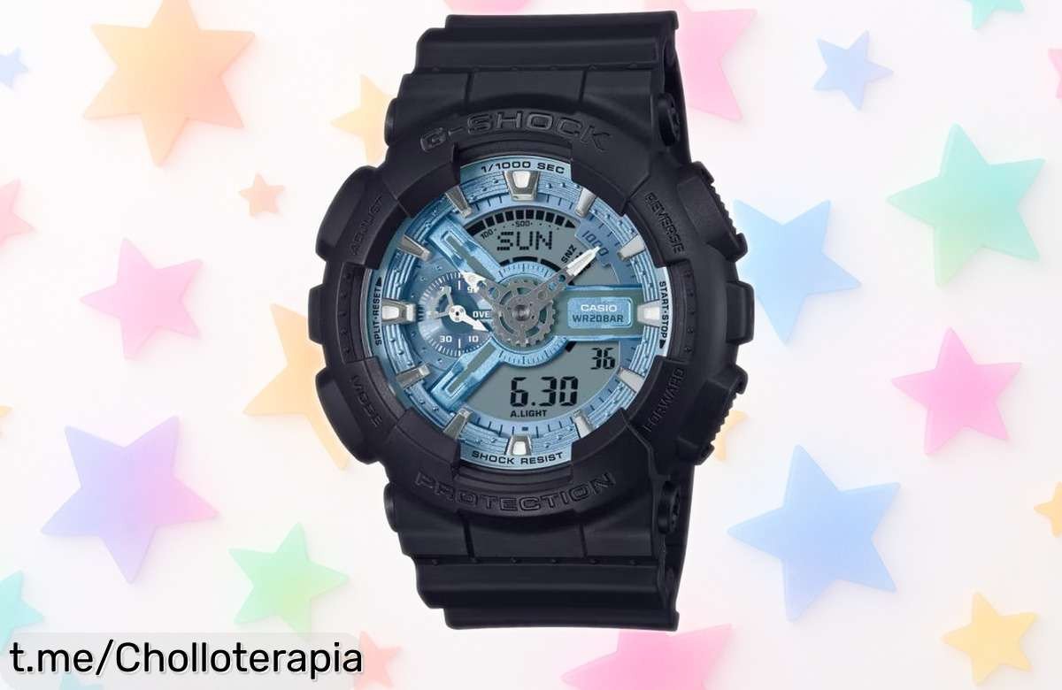Impactante reloj analógico/digital Casio GA-110CD-1A2ER a precio de escándalo: ¡resistente, moderno y listo para acompañarte en cada aventura! No te lo pierdas.