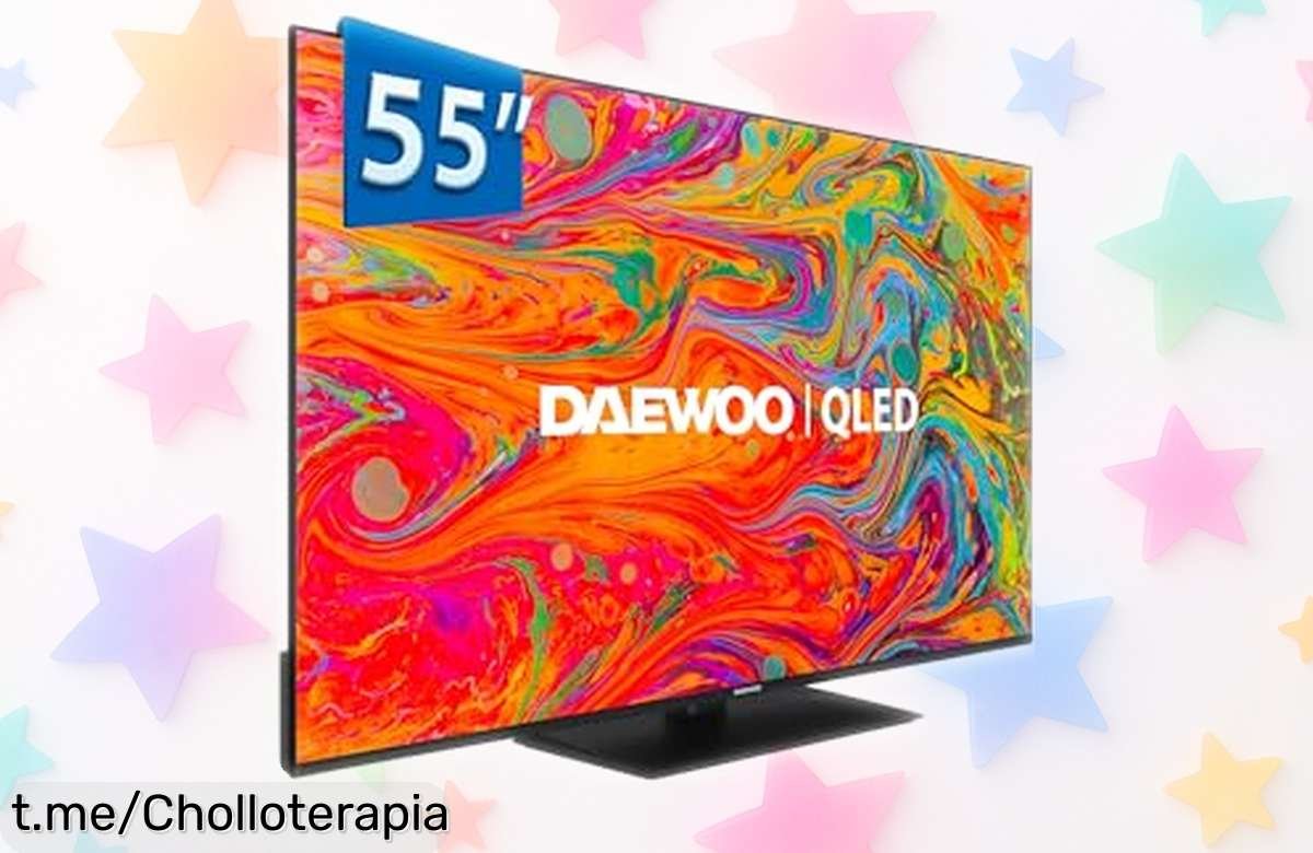 Impactante televisor Smart TV Daewoo 55DM65QV de 55 con QLED y Dolby Atmos, ahora a un precio que ni te imaginas. Vive tus series como nunca antes, corre que vuela esta oferta.
