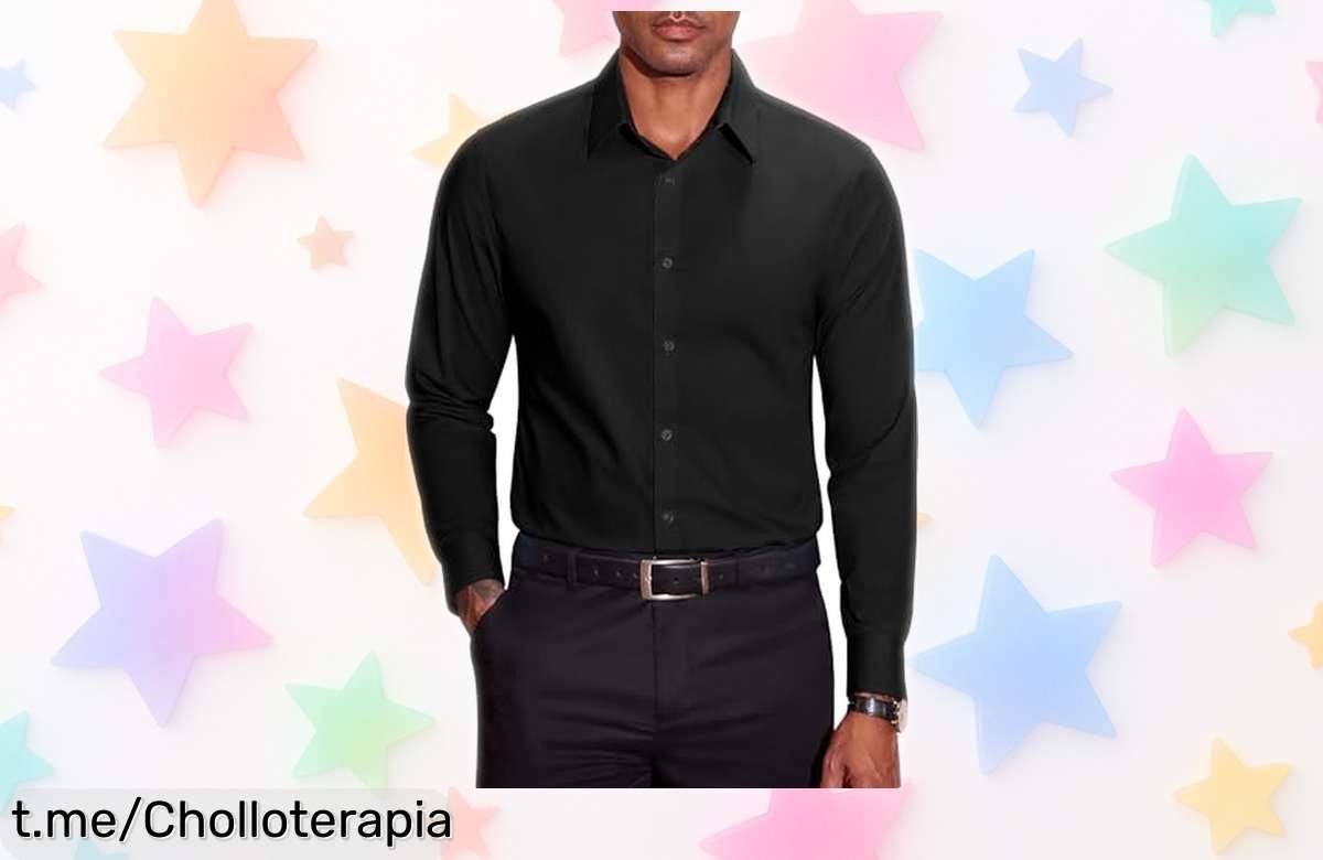 Impecable camisa de hombre COOFANDY a precio tirado, ¡oferta increíble que te hará lucir genial sin esfuerzo! ¡No dejes pasar esta oportunidad única!