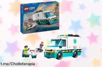 Impresionante ambulancia de LEGO City con minifiguras, disfruta mil historias de rescate y creatividad a un precio increíble ¡No te pierdas esta ganga para tus peques!