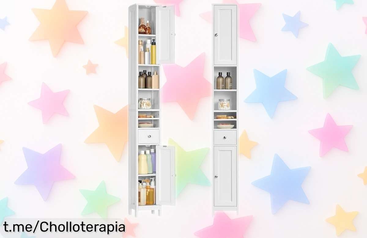 Impresionante armario alto VASAGLE para baños a un precio increíblemente bajo: optimiza tu espacio con estilo y seguridad, no dejes pasar esta oportunidad única.