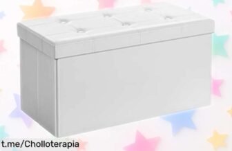 Impresionante banco puff SONGMICS con espacio para 80 litros y soporte de 300 kg, ¡rebajado a un precio loco! Dale estilo y funcionalidad a tu hogar ahora mismo.