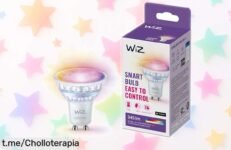 Impresionante bombilla LED WiZ GU10 que cambia de color con tu voz, ¡ahora a un precio súper bajo! Crea el ambiente perfecto y disfruta cada momento. No te quedes sin ella.