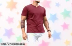Impresionante camiseta muscle Henley slim fit de Muscle Cmdr, ahora a un precio reducido que no vas a poder ignorar. ¡Aprovecha la oportunidad y luce mejor que nunca!