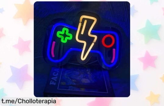 Impresionante cartel de neón gaming QXMH con luz LED USB a precio rebajado, ¡dale vida a tu sala y mejora tus partidas al instante!