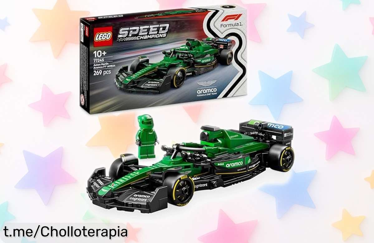 Impresionante coche de carreras LEGO Aston Martin Aramco F1 AMR24 para montar y jugar, ¡aprovecha esta oportunidad única antes que se agote!