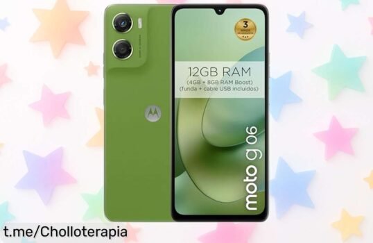 Impresionante moto g06 con pantalla gigante y 12GB de RAM, ¡no te vas a creer este chollazo! Aprovéchalo antes de que se acabe y sorprende a todos.