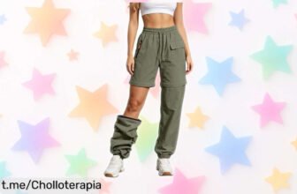 Impresionante pantalón desmontable de mujer para trekking con cintura elástica, ahora a precio de risa. ¡Hazte con el tuyo antes que se agoten!