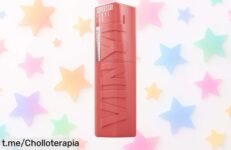 Impresionante pintalabios vinilo Superstay Vinyl Ink de Maybelline, ¡rebajado y listo para hacerte brillar 16 horas! No dejes pasar esta oportunidad que tus labios merecen.