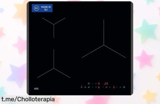 Impresionante placa de inducción AEG TN63IP0BFB, super chollo que calienta rápido y ahorra tiempo. ¡No te quedes sin la tuya y disfruta de cocinar como nunca!