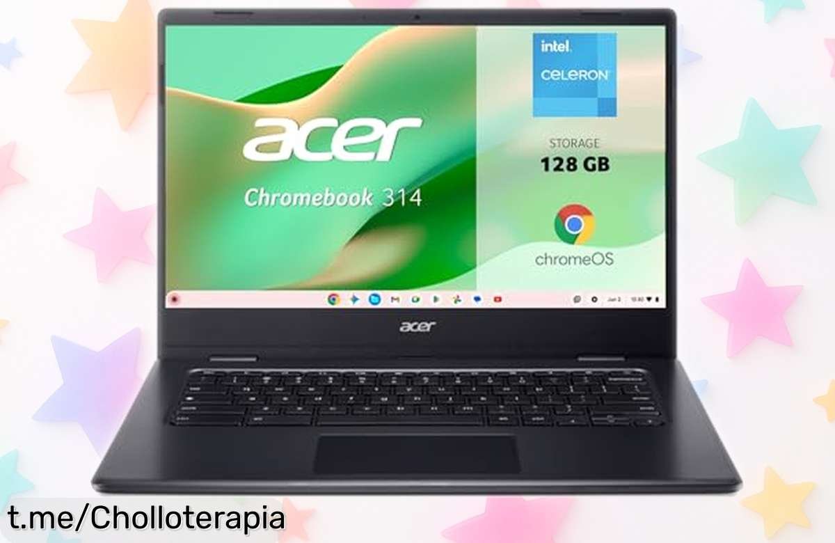 Impresionante portátil Acer Chromebook 314 de 14” con batería eterna y almacenamiento extra, ¡ahora a un precio regalado que no podrás dejar pasar!