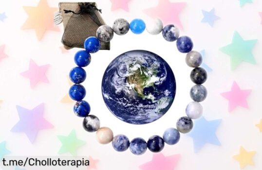 Impresionante pulsera elástica World Goblins con diseño cósmico y piedras naturales, ¡un chollo que irradia buena vibra! No te quedes sin la tuya antes de que se agoten.