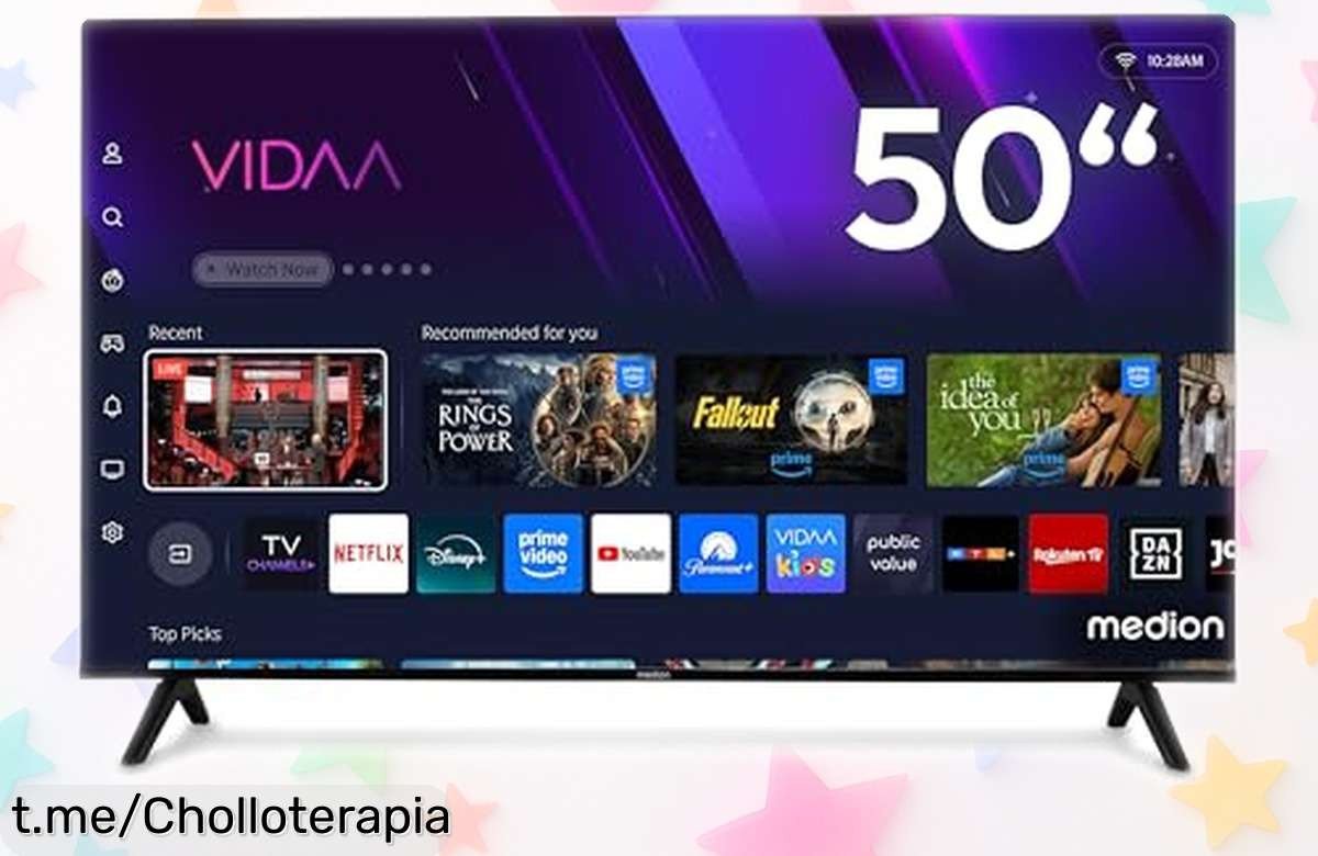 Impresionante tele de 50 pulgadas MEDION QLED con Dolby Vision a precio loco: ¡Disfruta tus pelis y series como nunca antes, no te la pierdas!