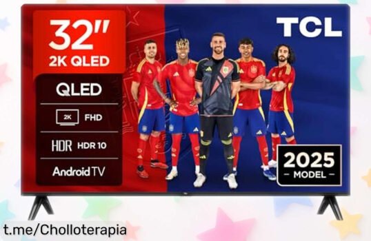 Impresionante televisor TCL 32 pulgadas con Android TV, colores vivos y sonido real. ¡Aprovecha este ofertón que está tirado de precio y disfruta del mejor entretenimiento en casa!