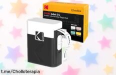 Impresora de etiquetas KODAK Label Era M50 con 13 rollos, oferta increíble para organizar sin complicaciones y disfrutar a lo grande mientras ahorras hoy mismo.