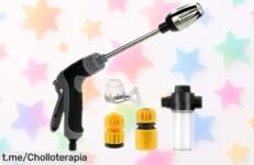 Impulsa tu limpieza con la pistola de alta presión Aquoxis para manguera, ¡ahora a un precio increíble que no dejarás pasar!