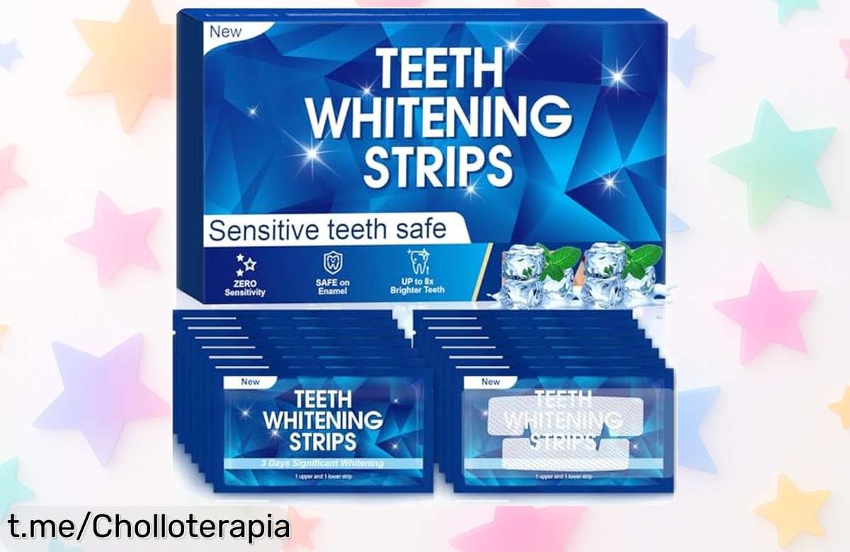 Impulsa tu sonrisa con tiras blanqueadoras de dientes: ¡28 unidades para eliminar manchas a un precio regalado que no puedes dejar pasar!