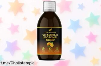 Increíble Vitamina C liposomal líquida TOPNATURIS de 250 ml, ahora a un precio regalado para tus defensas, ¡no te quedes sin esta bomba inmune!