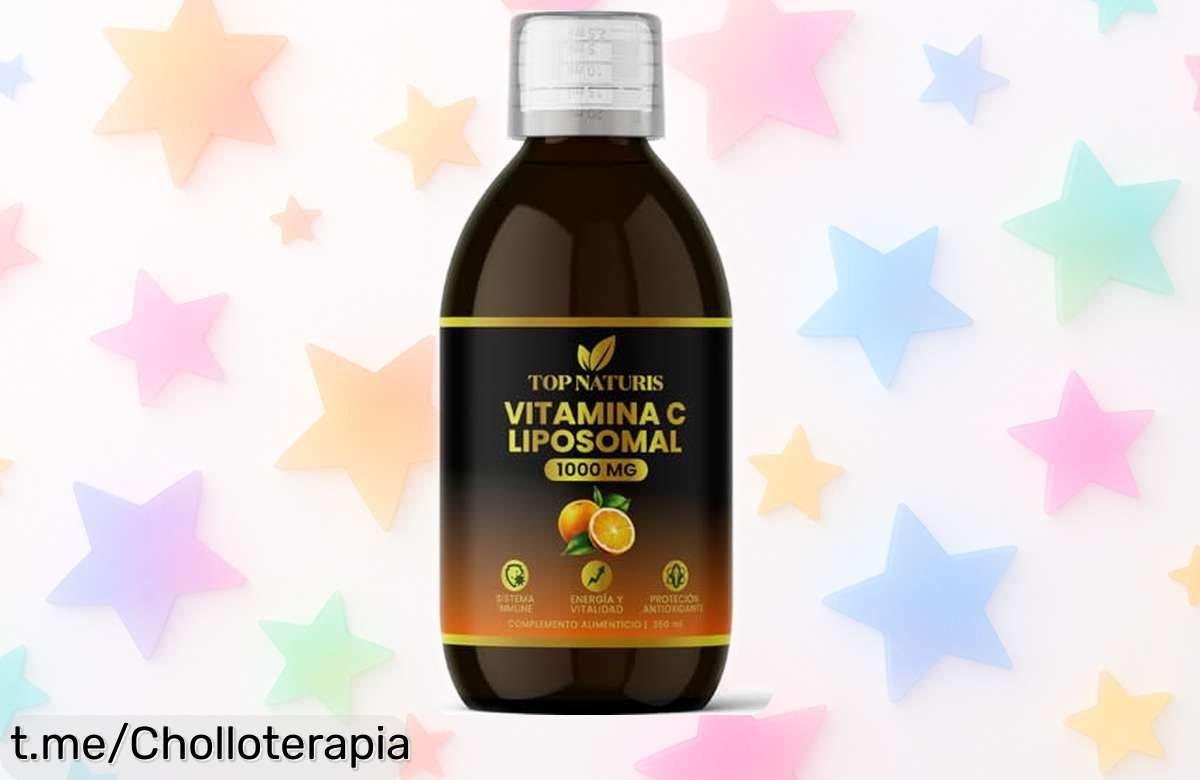 Increíble Vitamina C liposomal líquida TOPNATURIS de 250 ml, ahora a un precio regalado para tus defensas, ¡no te quedes sin esta bomba inmune!