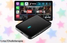 Increíble adaptador CarPlay inalámbrico 3 en 1 para que disfrutes de Netflix y más cine mientras conduces, ¡aprovéchalo antes de que suba su precio loco!