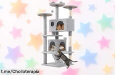 Increíble árbol rascador para gatos Yaheetech con 3 plataformas y nidos, ¡descuento impresionante para que tus amigos felinos disfruten al máximo en casa!