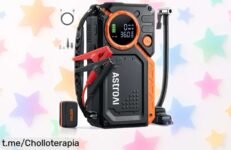 Increíble arrancador de batería AstroAI 8000A con compresor y pantalla LED, el chollo que te salvará en carretera ¡Hazte ahora con este todo en uno a un precio de escándalo!