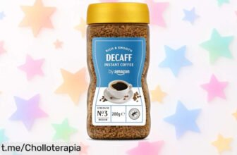 Increíble café soluble descafeinado by Amazon Café, mezcla Arábica y Robusta. ¡Sabor suave y dulce a un precio rebajado que no podrás dejar pasar!