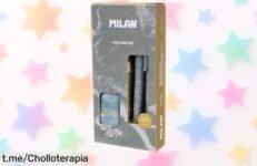 Increíble caja regalo MILAN® Lava con bolígrafo y portaminas, ¡con gomas y minas extra para ser el rey de la escritura! Aprovecha este ofertón que no puedes dejar escapar.