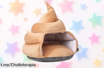 Increíble cama para gatos en forma de caca que hará ronronear a tu felino: ¡ahora a un precio increíblemente rebajado! Dale el descanso que se merece y ve cómo sueña feliz.