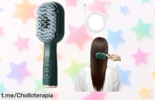Increíble cepillo eléctrico masajeador para cuidar tu pelo y relajarte, ¡ahora a un precio de ganga que flipa! No dejes pasar esta oportunidad única para mimarte.