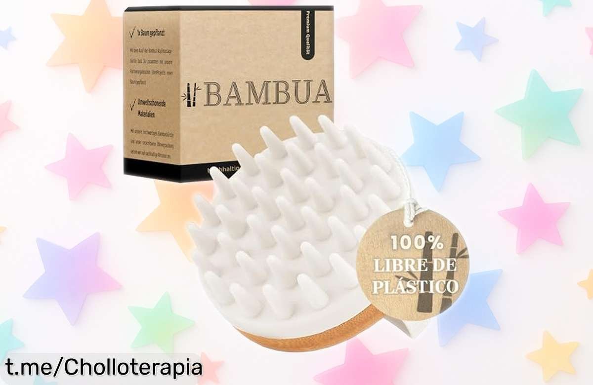 Increíble cepillo masajeador BAMBUA que elimina la caspa y fortalece tus raíces, ¡ofertón imperdible para cuidarte mejor! No dejes escapar esta oportunidad única.