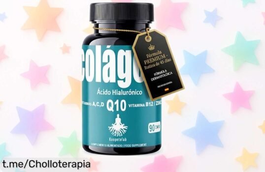 Increíble colágeno hidrolizado con ácido hialurónico y Q10 en 90 cápsulas a precio de risa para una piel firme y fresca, ¡aprovecha este ofertón que no se repite!