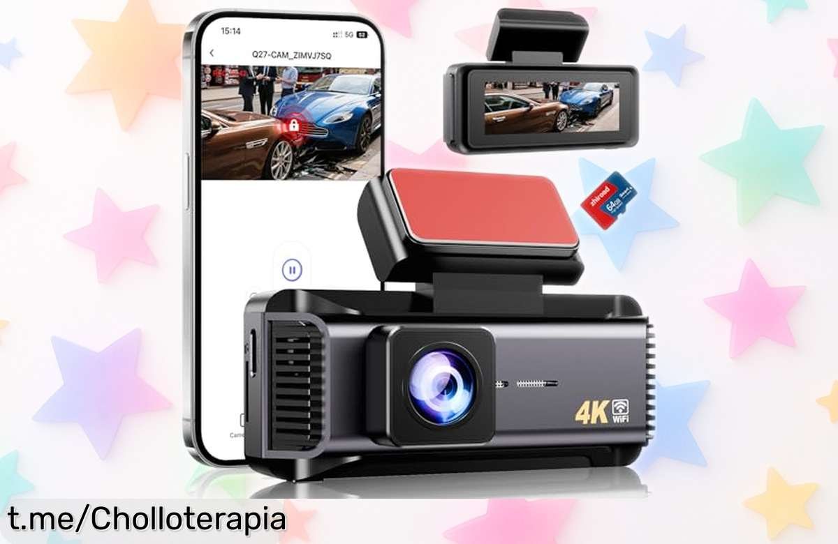 Increíble dashcam con pantalla de 3” y grabación en 4K: captura cada detalle a un precio que dejará tu bolsillo feliz. ¡No te pierdas este tremendo chollo!