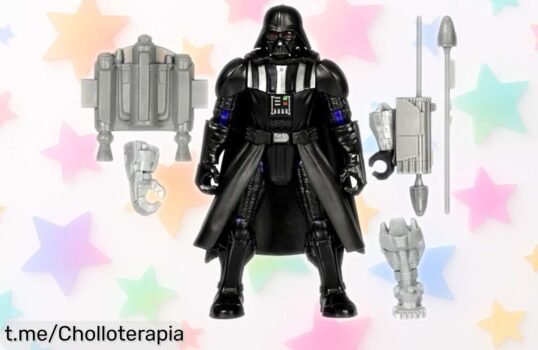 Increíble figura MixMashers Star Wars Deluxe con Darth Vader y accesorios, ¡combinaciones infinitas que harán volar tu imaginación en un super chollo!