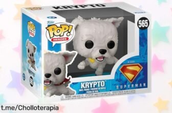 Increíble figura de vinilo Funko Pop! Krypto, el perro de Superman a un precio que es un regalo para fans; ¡no dejes pasar esta oportunidad única y suma estilo a tu colección!