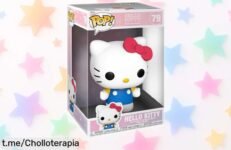 Increíble figura gigante de Hello Kitty 50th edición Funko Pop! Jumbo a un precio tan bajo que querrás tenerla ya para presumir en tu colección o decorar tu espacio.