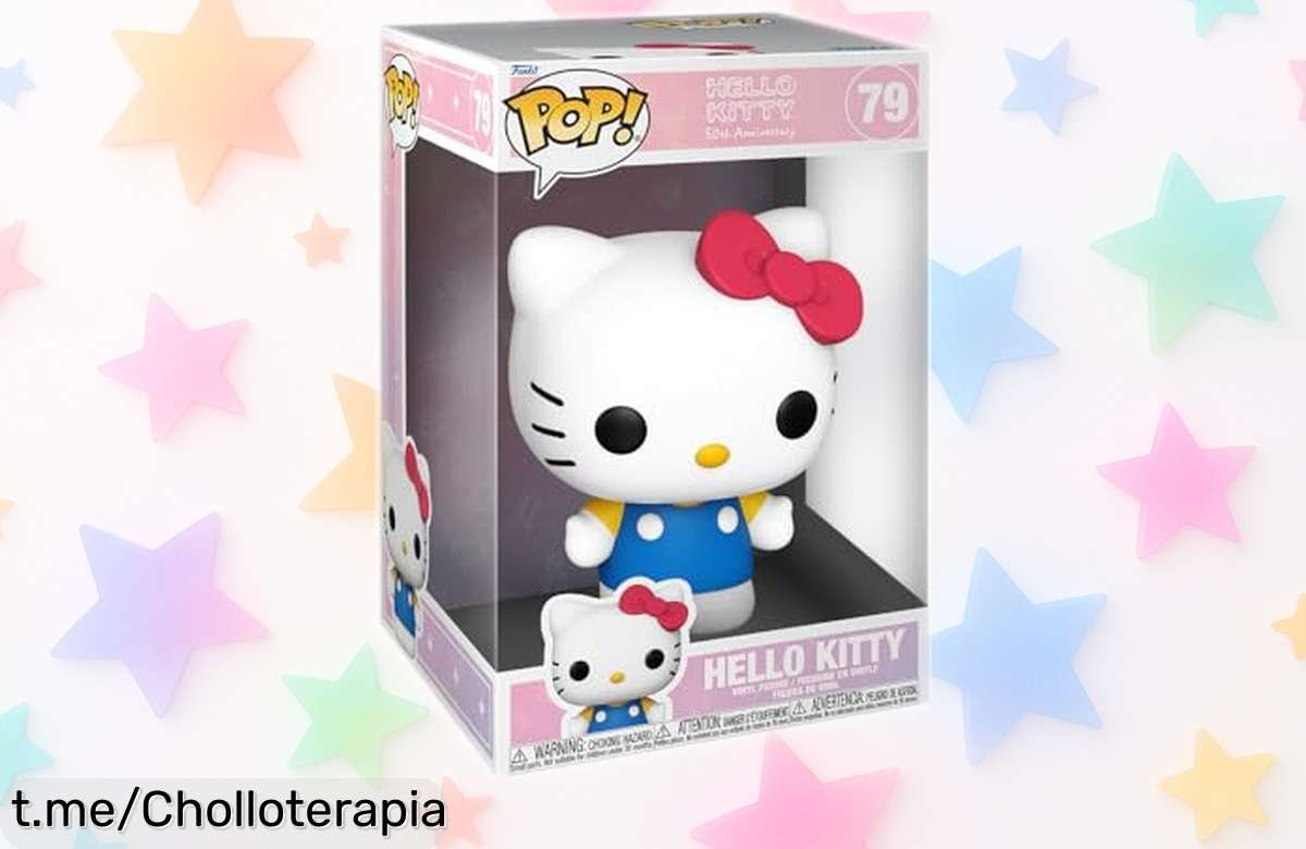 Increíble figura gigante de Hello Kitty 50th edición Funko Pop! Jumbo a un precio tan bajo que querrás tenerla ya para presumir en tu colección o decorar tu espacio.