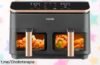 Increíble freidora de aire grande Cosori con doble cesta y ventana. ¡Cocina dos platos a la vez, sin mezclar sabores! Oferta impresionante que no podrás dejar pasar.