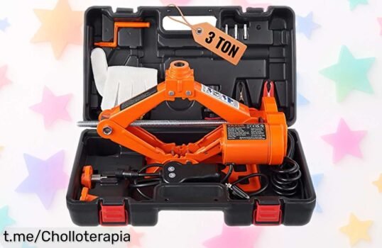 Increíble gato de tijera eléctrico VEVOR para coche, levanta en 2 minutos y está a un precio que no podrás creer, ¡aprovecha esta oportunidad antes de que se acabe!